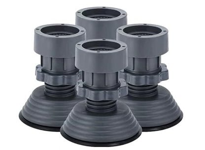 HRK Washing Machine Vibration Pads – 4 Pcs Set | Adjustable Anti-Slip Feet for Washer, Dryer, Refrigerator, Furniture | Shock Absorbing Support Stand
