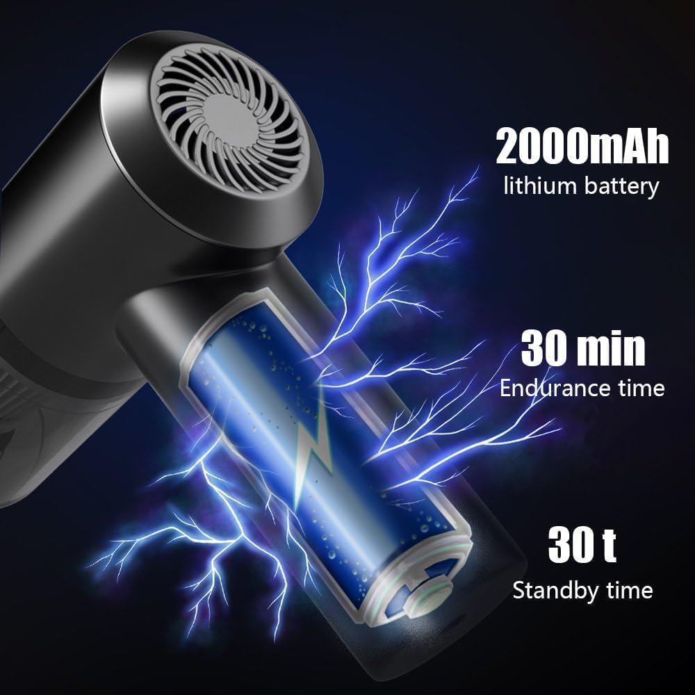 3-in-1 Portable Car Vacuum Cleaner with Blower