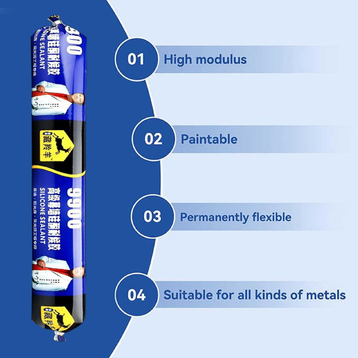 Waterproof Silicone Sealant Adhesive for Roof & Leakage Repair