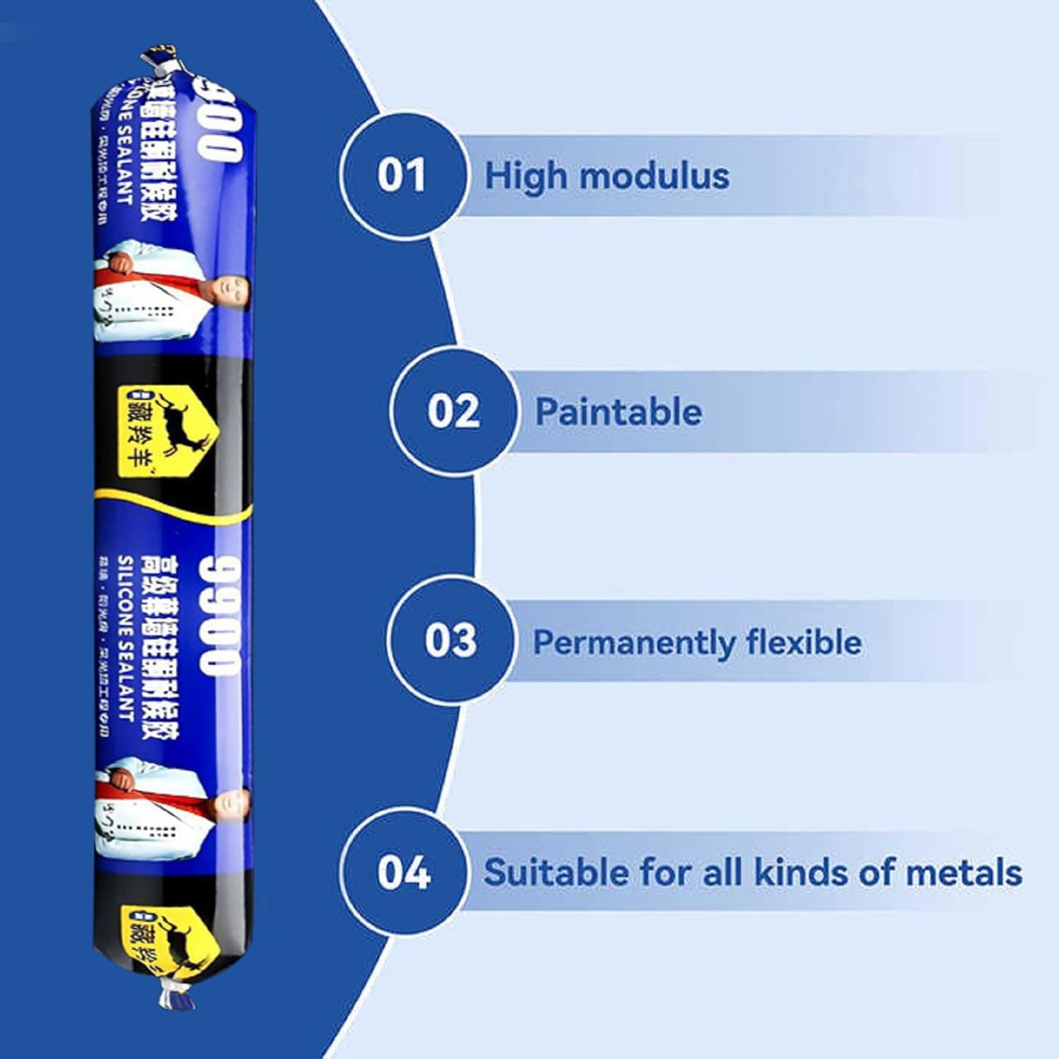 Waterproof Silicone Sealant Adhesive for Roof & Leakage Repair