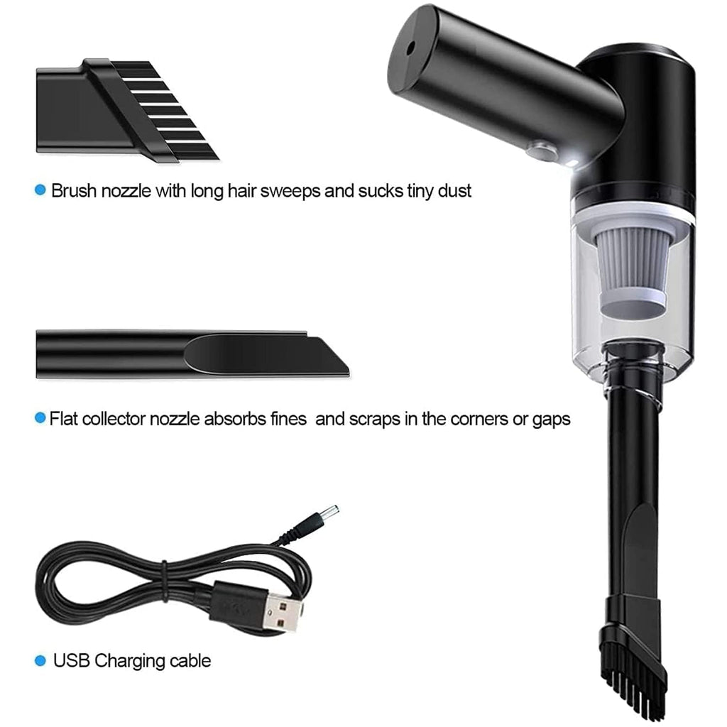 3-in-1 Portable Car Vacuum Cleaner with Blower