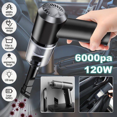 3-in-1 Portable Car Vacuum Cleaner with Blower