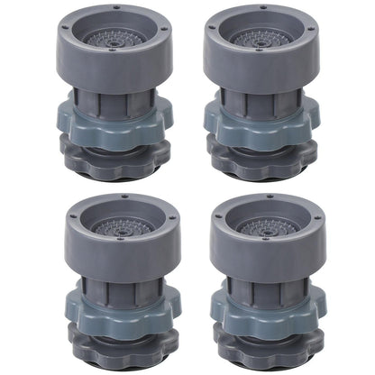 Washing Machine Vibration Pads, Floor Trays, Washing Machine Stand,Height Adjustment Feet for Refrigerators, Fridge Stands with Anti-Slip Rubber (4 Pcs Set) (2025 Design)