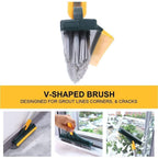 2-in-1 Bathroom Cleaning Brush with Wiper