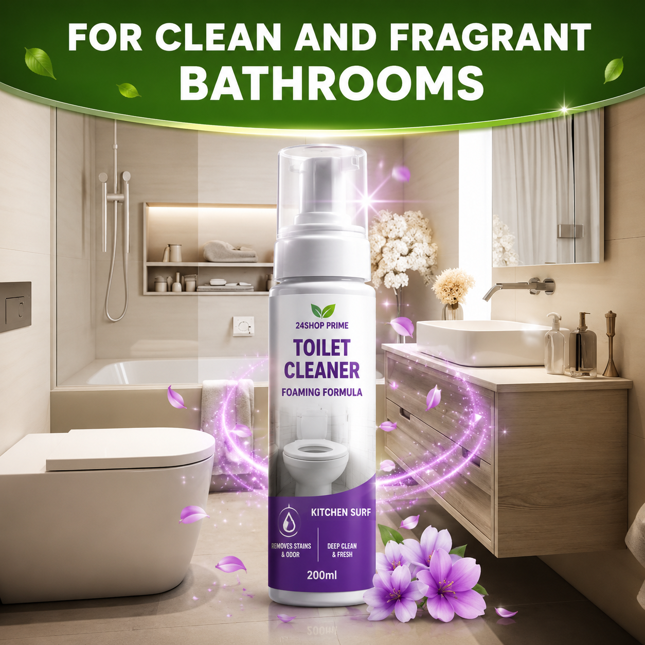 3-Pack Kitchen Cleaner, Tap Cleaner & Toilet Cleaner Combo