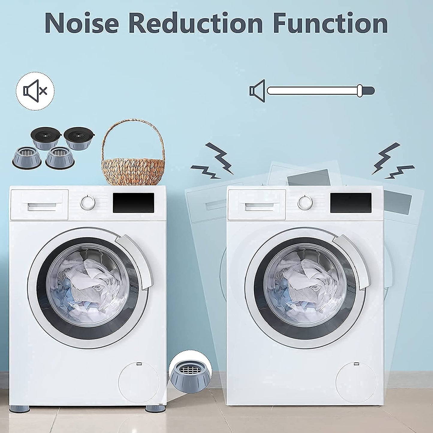 Anti Vibration washing machine pads (set of 4)