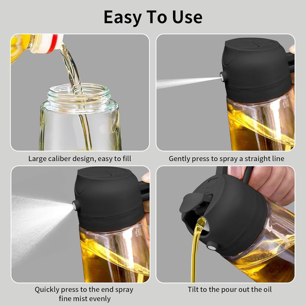 2-in-1 Oil Dispenser & Spray Bottle