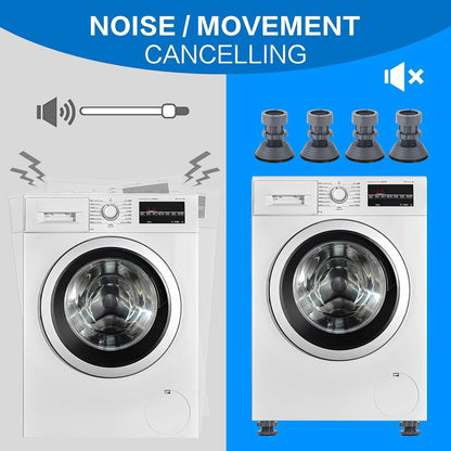 Washing Machine Vibration Pads – 4 Pcs Set