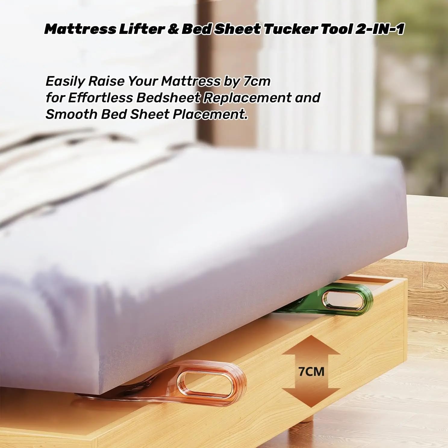 Mattress Lifter & Bed Sheet Tucker Tool