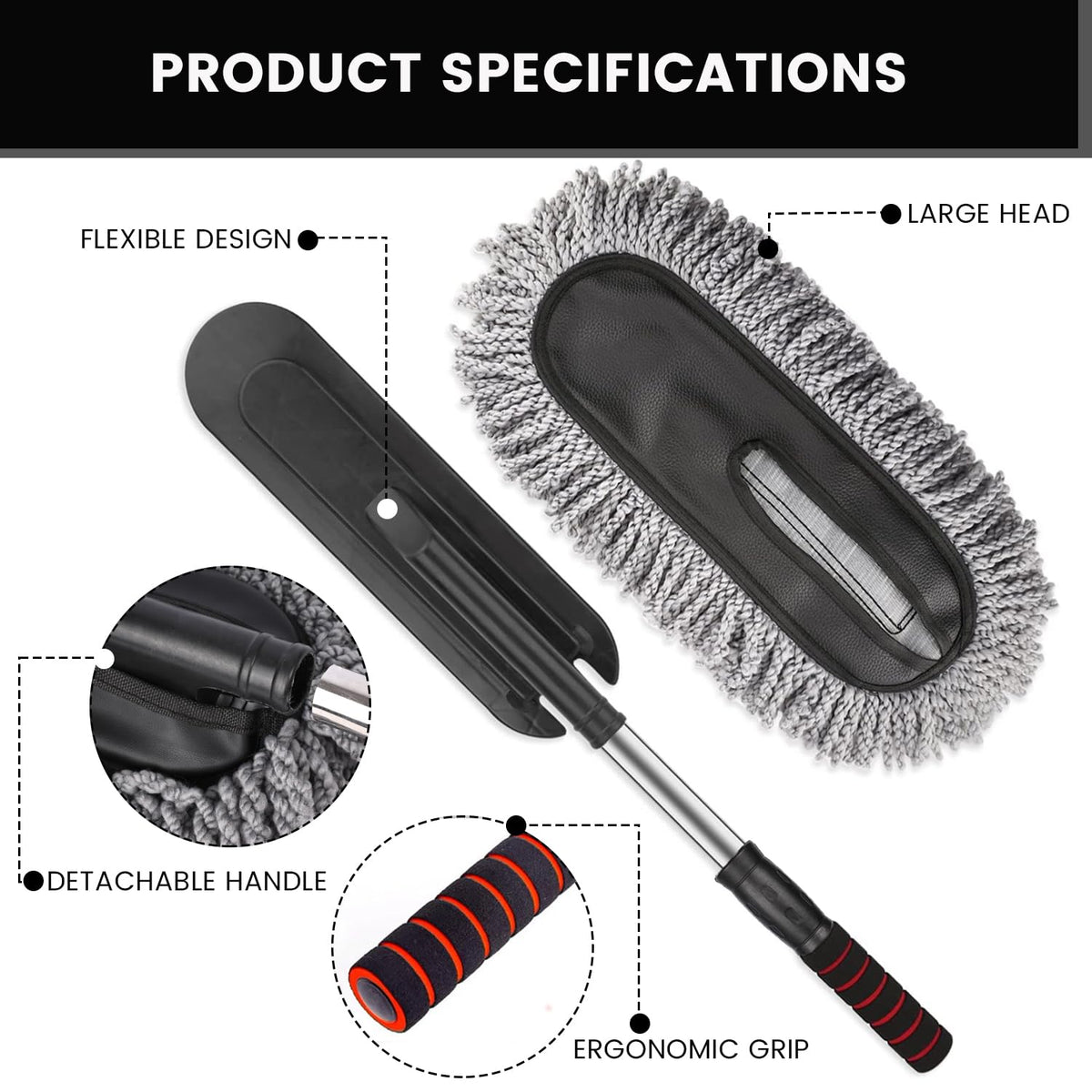 Microfiber Car Duster Brush