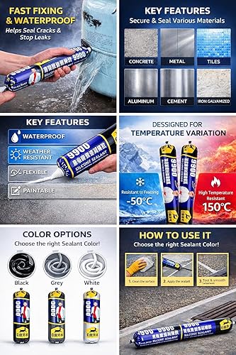 Waterproof Silicone Sealant Adhesive for Roof & Leakage Repair