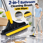 2-in-1 Bathroom Cleaning Brush with Wiper