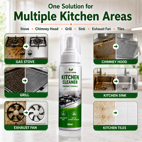 3-Pack Kitchen Cleaner, Tap Cleaner & Toilet Cleaner Combo